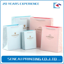 Popular free samples hot sale printed paper bag, paper bag set, paper bag ribbon handle